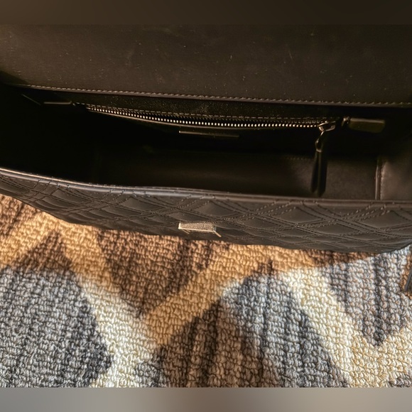 Tory Burch Fleming Matte Black Convertible Shoulder Bag - Picture 7 of 7